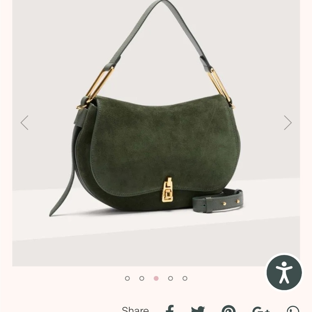 Coccinelle Suede + Leather 2 Way Bag - Picture 14 of 16